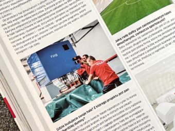 “Boiska i stadiony” – TILEA i FIAB w czasopiśmie branżowym