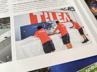 “Boiska i stadiony” – TILEA i FIAB w czasopiśmie branżowym