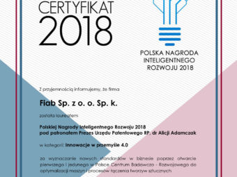 Aż Dwie Polskie Nagrody Inteligentnego Rozwoju w spółce FIAB?