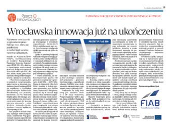 “Wrocławska innowacja już na ukończeniu” – Puls Biznesu pisze o naszym kolejnym sukcesie
